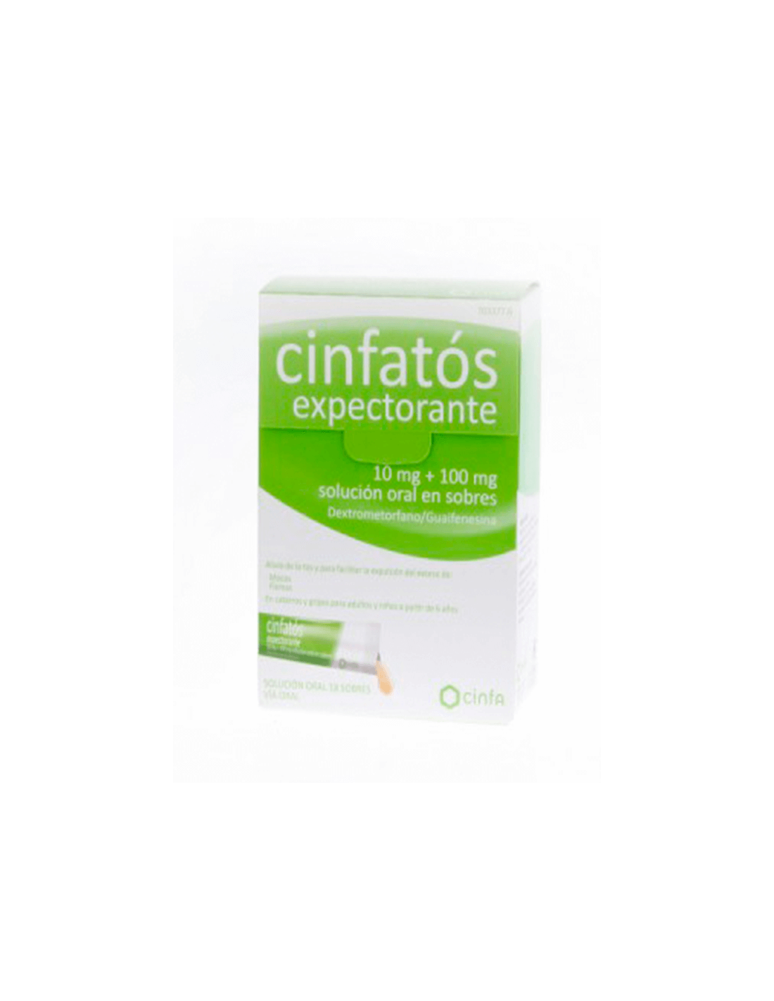 CINFATOS EXPECTORANTE 10 100 MG 18 SOBRES