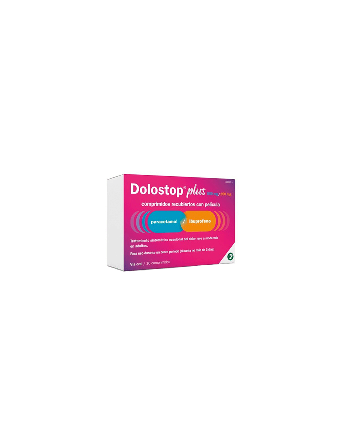 DOLOSTOP PLUS 500 MG 150 MG 16 COMPRIMIDOS