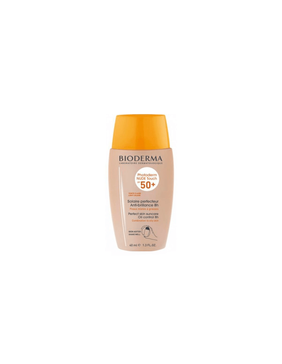 BIODERMA PHOTODERM NUDE TOUCH SPF50 COLOR CLARO CREMA 40 ML