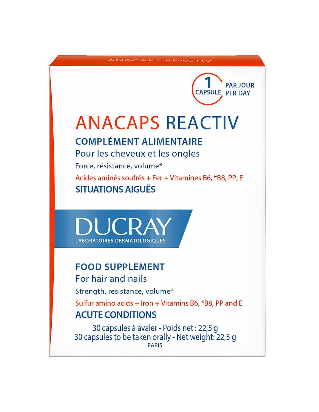 Ducray Anacaps Reactiv 60 cápsulas Regalo 30 cápsulas Ibáñez Farmacia