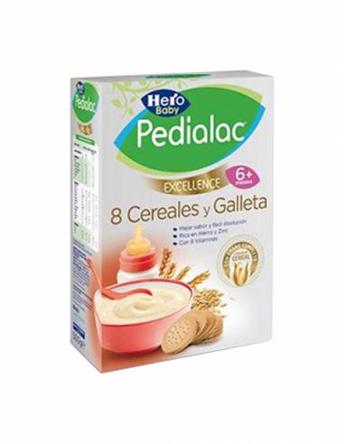 PEDIALAC PAPILLA 8 CEREALES CON GALLETAS HERO BA