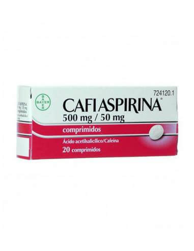 CAFIASPIRINA 500/50 MG 20 COMPRIMIDOS