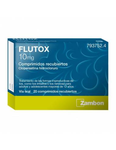 FLUTOX 10 MG 20 COMPRIMIDOS RECUBIERTOS