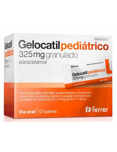 GELOCATIL 325 MG 12 SOBRES GRANULADO ORAL