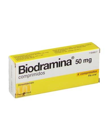 BIODRAMINA 50 MG 4 COMPRIMIDOS