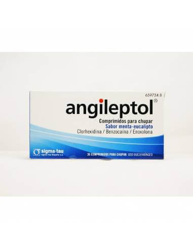 ANGILEPTOL 30 COMPRIMIDOS PARA CHUPAR SABOR MENTA-EUCALIPTO