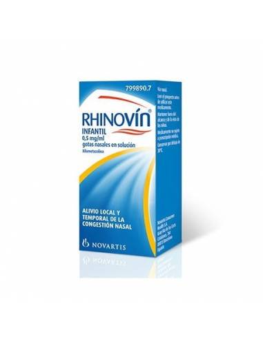 RHINOVIN INFANTIL 0.5 MG/ML GOTAS NASALES 1 FRASCO 10 ML