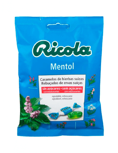 RICOLA BOLSA MENTOL SIN AZÚCAR 70 G