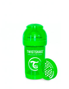 Twistshake Biberón Cristal Verde 180 ml