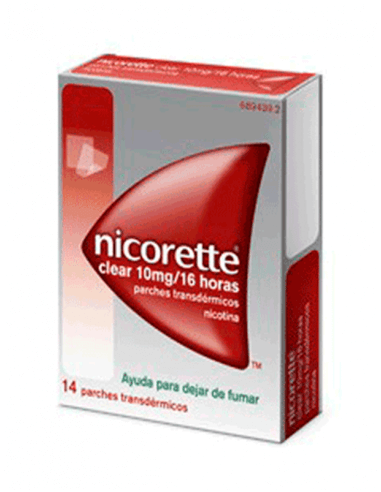 NICORETTE CLEAR 10 MG/16 H 14 PARCHES TRANSDÉRMICOS