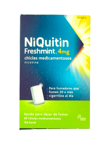 NIQUITIN FRESHMINT 4 MG 30 CHICLES