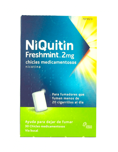 NIQUITIN FRESHMINT 2 MG 30 CHICLES