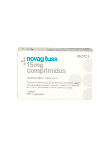 NOVAG TUSS 15 MG 20 COMPRIMIDOS