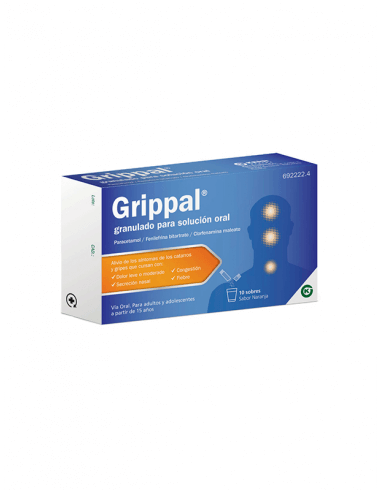 GRIPPAL 650/4/10 MG 10 SOBRES