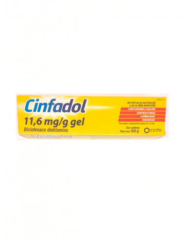 CINFADOL 11.6 MG/G GEL TÓPICO 100 G