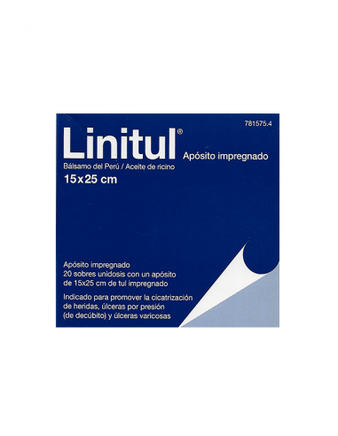 LINITUL 20 APÓSITOS MONODOSIS 15 X 25 CM