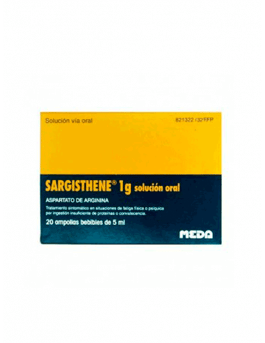 SARGISTHENE 1 G 20 AMPOLLAS BEBIBLES 5 ML