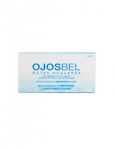 OJOSBEL COLIRIO 10 MONODOSIS SOLUCION 0.5 ML