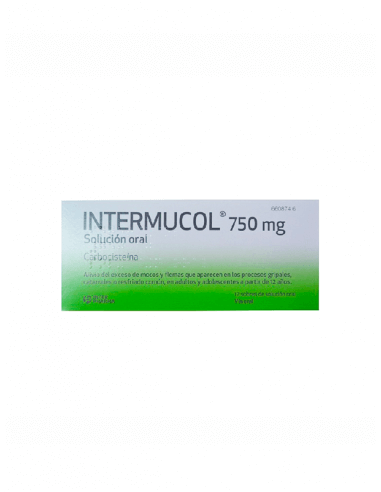 INTERMUCOL 750 MG 12 SOBRES SOLUCIÓN ORAL 15 ML