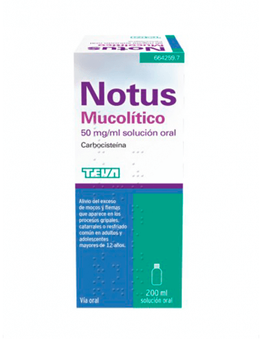 NOTUS MUCOLÍTICO 50 MG/ML SOLUCIÓN ORAL 1 FRASCO