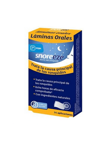 SNOREEZE LÁMINAS ORALES 14 UNIDADES