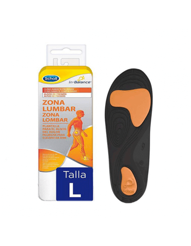 DR. SCHOLL PLANTILLAS ZONA LUMBAR TALLA L 1 PAR