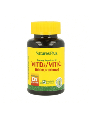 NATURE'S PLUS VITAMINA D3/VITAMINA K2 90 CÁPSULAS