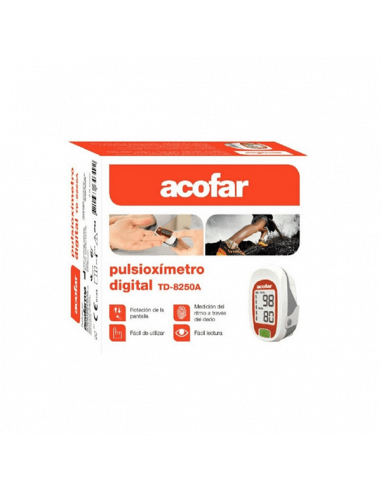 ACOFAR PULSIOXÍMETRO DIGITAL TD-8250A 1 UNIDAD