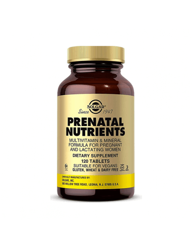 SOLGAR NUTRIENTES PRENATALES 120 COMPRIMIDOS