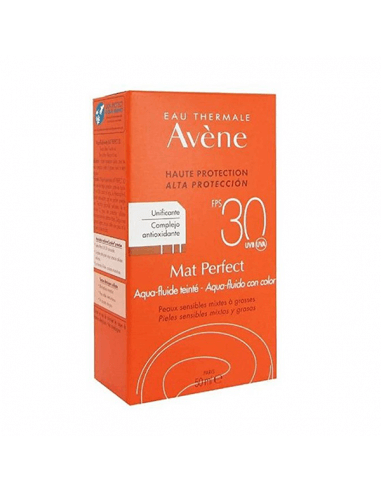 AVÈNE MAT PERFECT AQUA-FLUIDO CON COLOR SPF30 50 ML