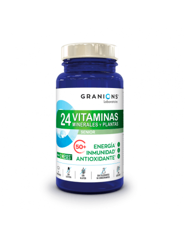 GRANIONS 24 VITAMINAS MINERALES Y PLANTAS 90 COM