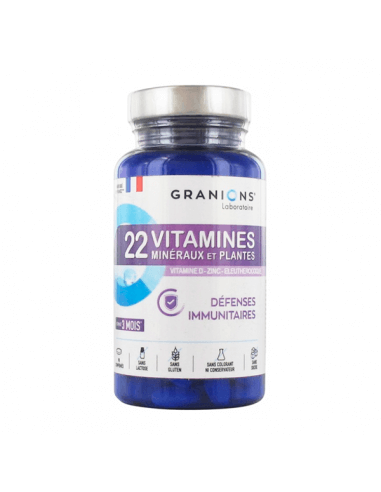 GRANIONS 22 VITAMINAS, MINERALES Y PLANTAS 90 COMPRIMIDOS