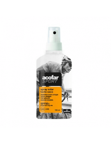 ACOFARSPORT SPRAY SOLAR TACTO SECO SPF50+ 100 ML