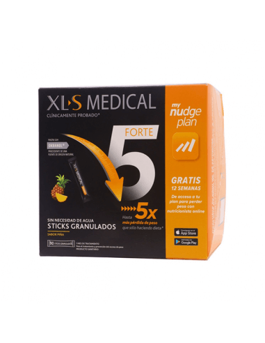 XLS MEDICAL FORTE 5 MY NUDGE PLAN 90 STICKS GRANULADOS