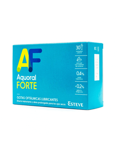 Aquoral Forte Gotas Oftálmicas Lubricantes 30 Monodosis
