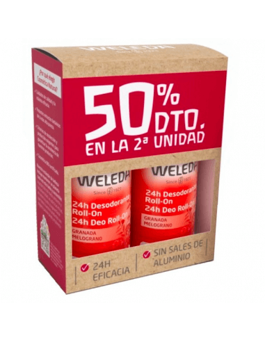 WELEDA DESODORANTE GRANADA ROLL-ON 50 ML DUPLO