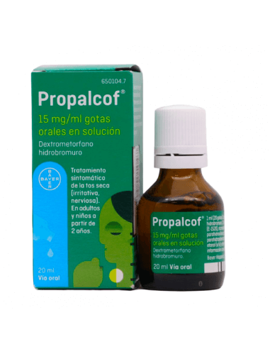 PROPALCOF 15 MG/ML GOTAS ORALES SOLUCIÓN 20 ML (ANTES ROMILAR)