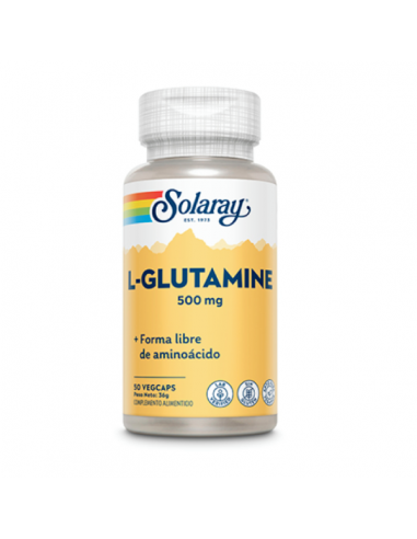 SOLARAY L-GLUTAMINE 500 MG 50 CÁPSULAS