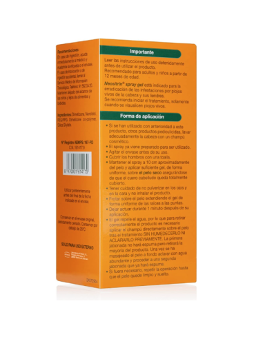 Comprar Neositrin Spray Gel tratamiento liendres y piojos 100ml - FarmaZara