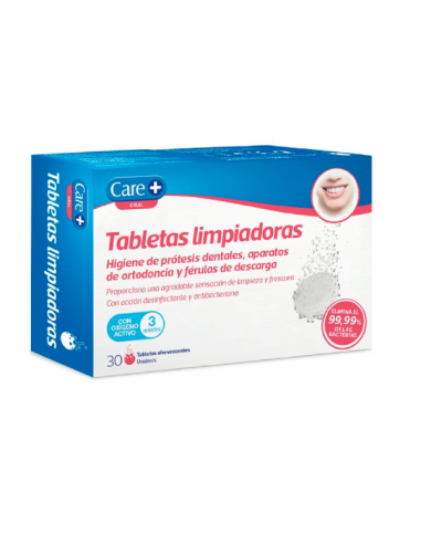 CARE+ TABLETAS LIMPIADORAS 30 TABLETAS EFERVESCENTES