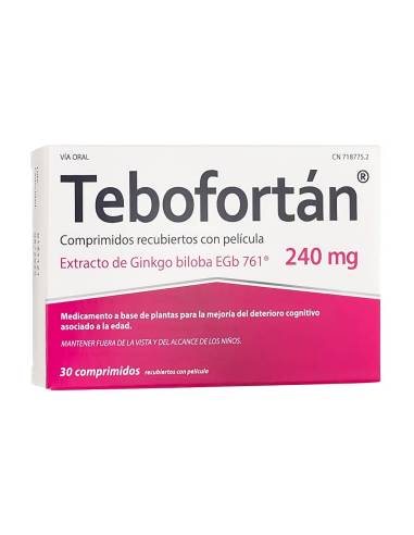 TEBOFORTAN 240 MG 30 COMPRIMIDOS RECUBIERTOS