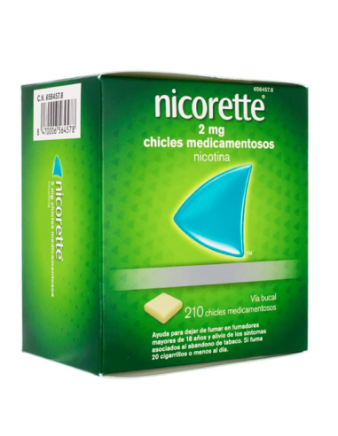 NICORETTE 2 MG 210 CHICLES