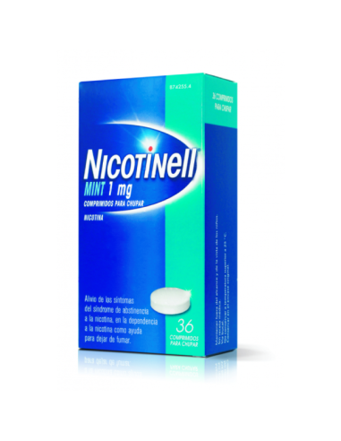 NICOTINELL MINT 1 MG 36 COMPRIMIDOS PARA CHUPAR