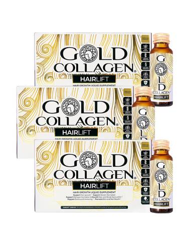 GOLD COLLAGEN HAIRLIFT TRIPLO 3x10 UNIDADES 50ML