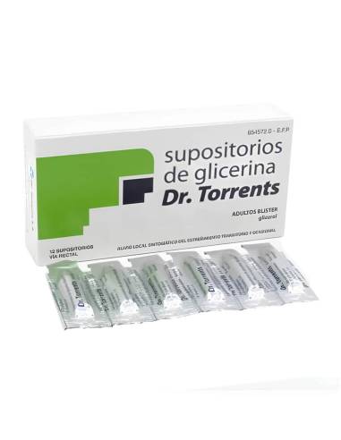 Supositorios Glicerina Dr Torrents Adultos 12 un