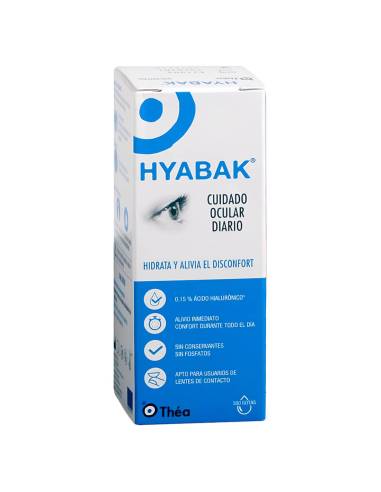 FARMAFY - Las gotas Hyabak hidratantes son la solución perfecta para estos  días primaverales y calurosos. Proporciona una hidratación de los ojos así  como una protección contra los agentes externos, incluso de