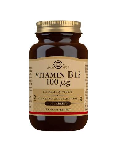 SOLGAR VITAMINA B12 100 MCG 100 COMPRIMIDOS