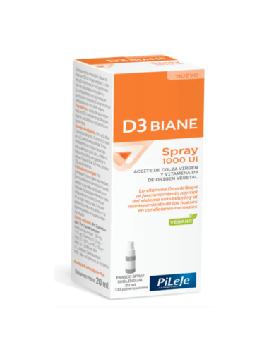 PILEJE D3 BIANE VITAMINA D SPRAY 1000 UI 20 ML