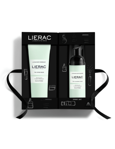 LIERAC MASCARILLA EXFOLIANTE 75 ML+REGALO ESPUMA LIMPIADORA 50ML  COFRE