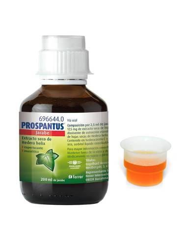 Prospantus 35 mg/5 ml Jarabe 200 ml. Expectorantes y Mucolíticos